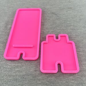 Silicone Pink Mobile Phone Stand Holder Casting Resin Epoxy Mold  H